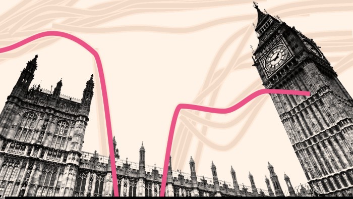 Montage shows Westminster against a data backdrop