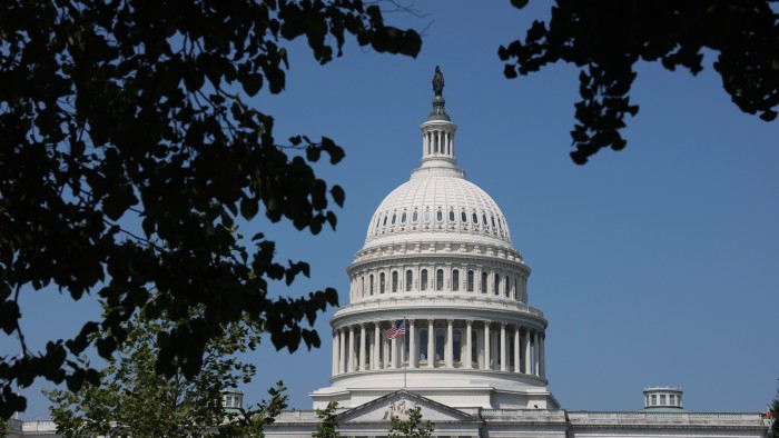 A view of the US Capitol building in Washington.