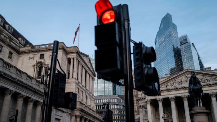 The Bank of England on Threadneedle Street in London