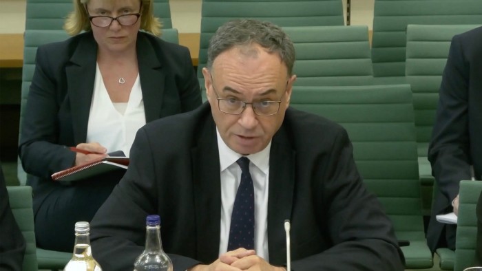 Andrew Bailey, governor at the Bank of England