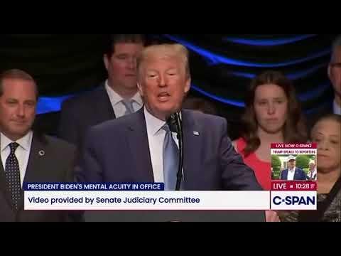 A montage of clips showing Donald Trump’s obvious cognitive decline