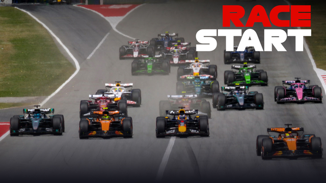 RACE START: Watch the getaway in Spain as Oscar Piastri keeps the lead while Lando Norris loses out to Max Verstappen