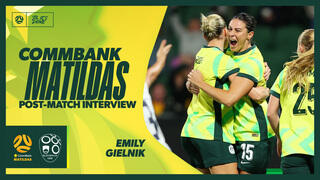 Emily Gielnik | Post-Match Interview | CommBank Matildas v Slovenia