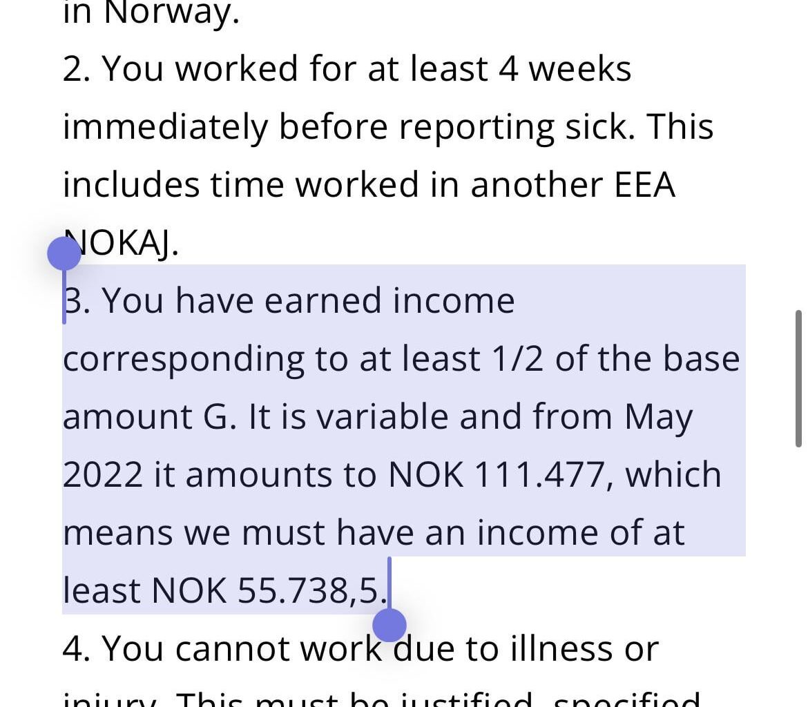 Sykemelding question