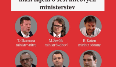 Jen malá připomínka o jaká ministerstva má SPD zájem...