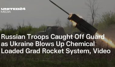 Russian Troops Caught Off Guard as Ukraine Blows Up Chemical Loaded Grad Rocket System, Video