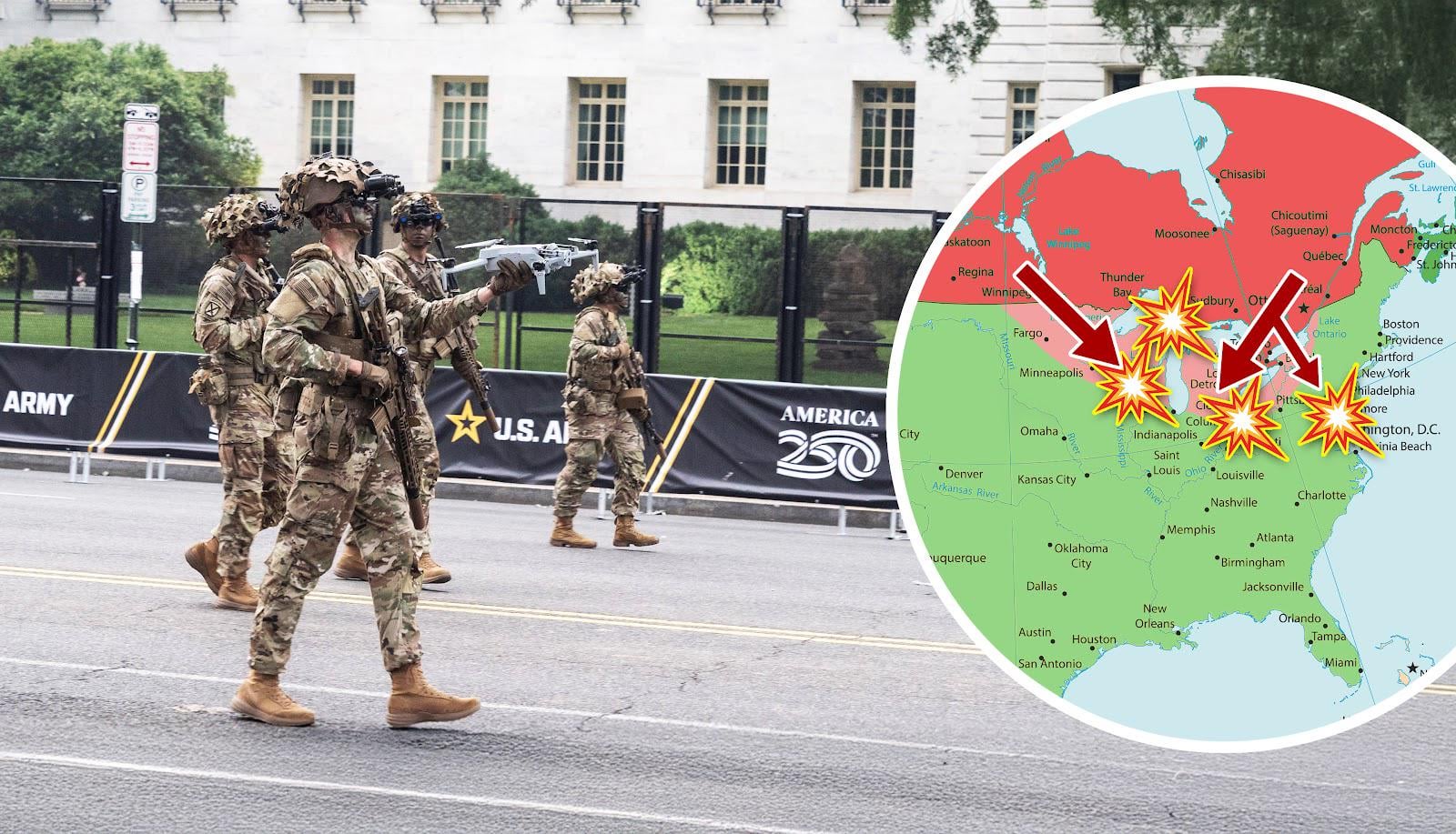 Nachdem Trumps Parade schwaches Militär zeigte: Kanada beginnt mit Annexion der USA