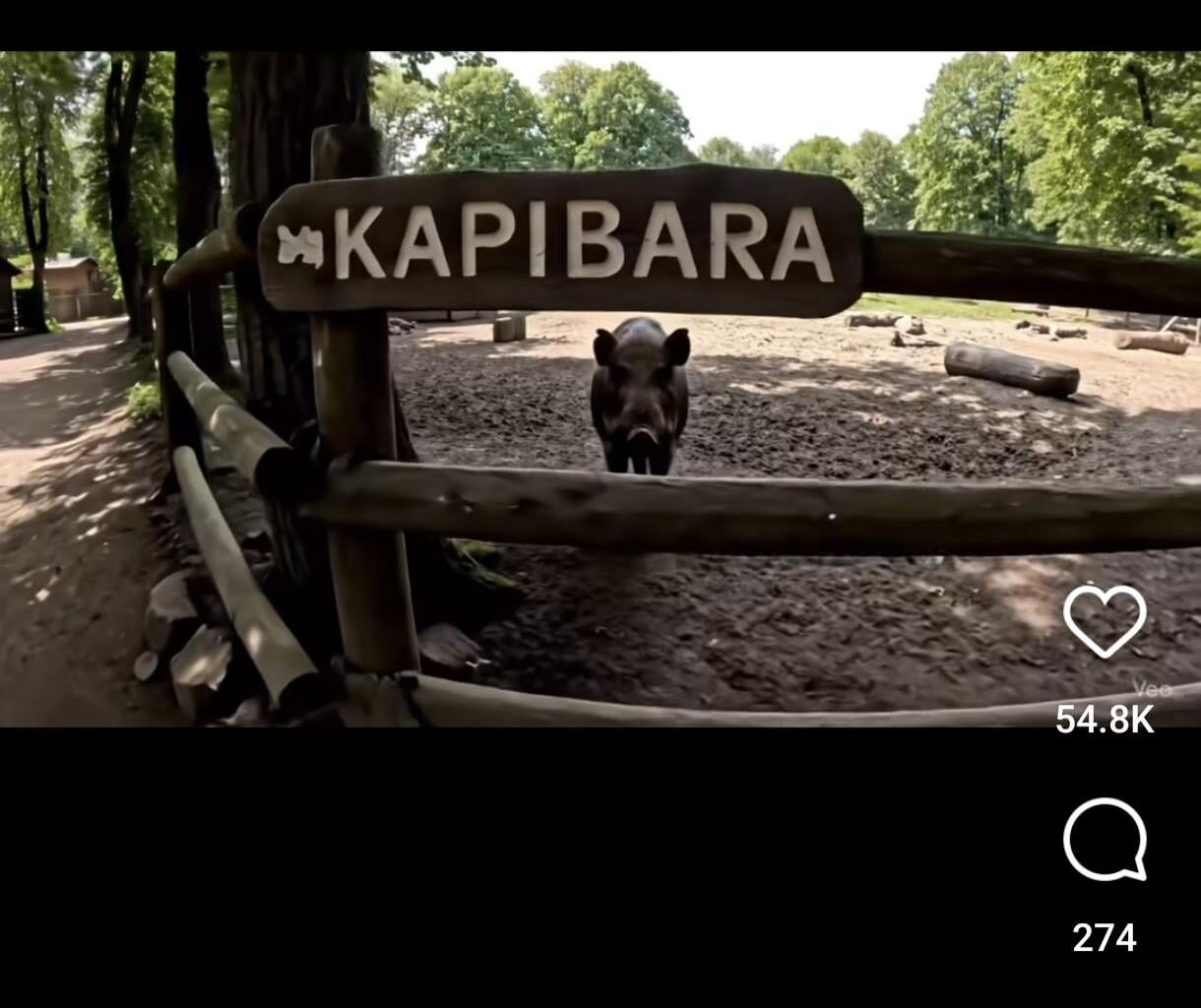 When you want to see kapibara but you are in Poland