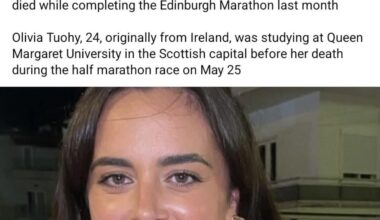 Young Irish woman died during the Edinburgh Marathon