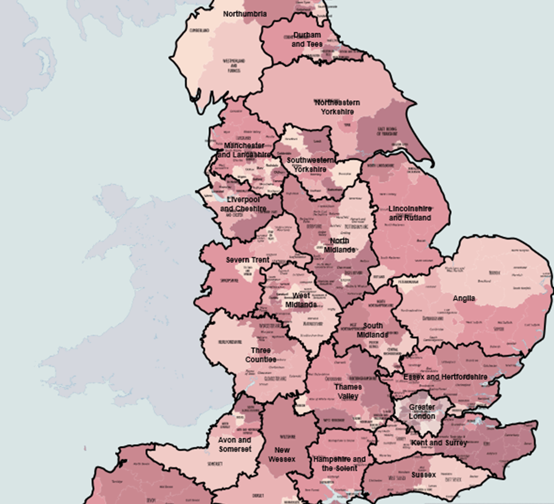 New regions of England