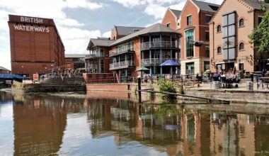 The beautiful Nottingham Canal, near Nottingham Railway Station.