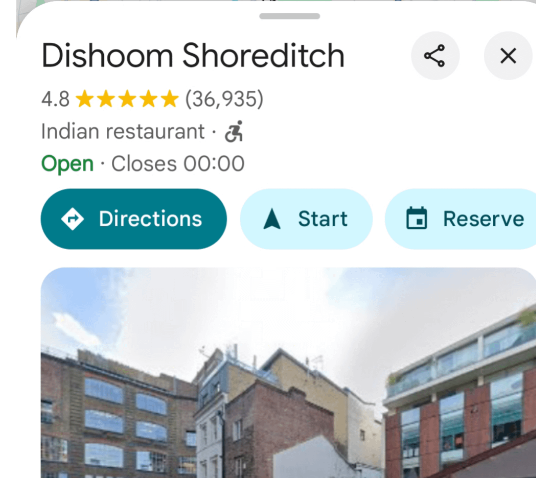 Just had Dishoom in Edinburgh — blew my mind. Their London location has 36,935 reviews with a 4.8 rating?! Any restaurant even crazier than this?