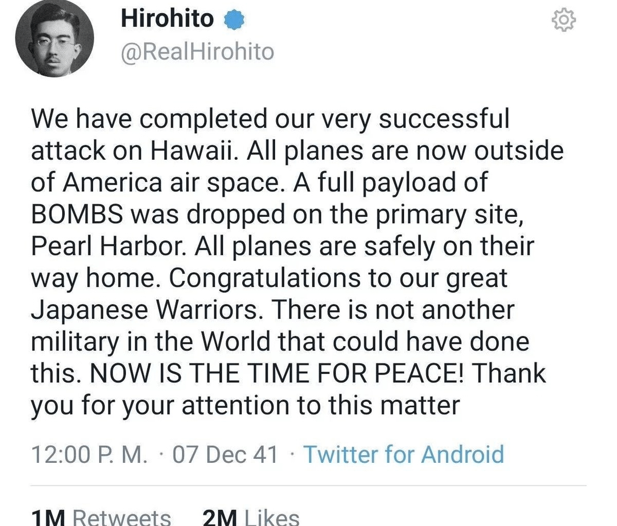 Pearl Harbor was Tremendous