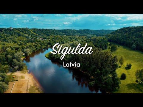Sigulda aerial music video
