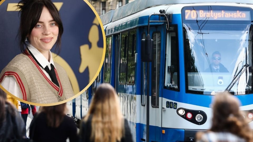 Billie Eilish stuns fans in Poland with Krakow tram-stop line announcement