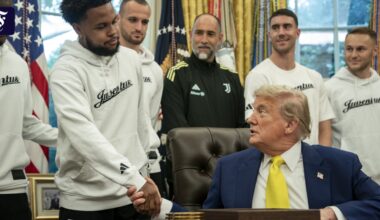 US-Präsident Donald Trump bringt Juventus-Fußballer in Verlegenheit