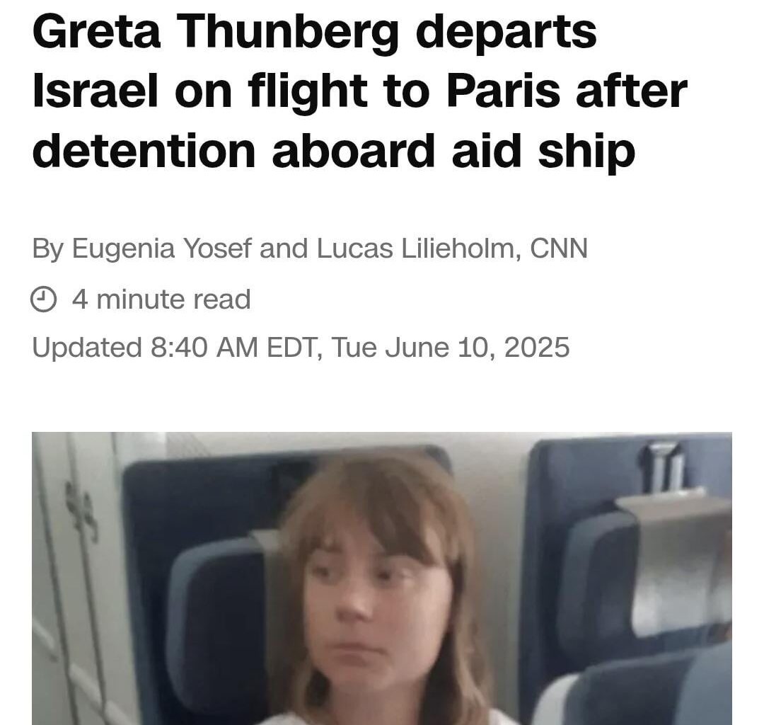 They sent her to paris?! we can add this type of torture to the list of Israeli crimes now.
