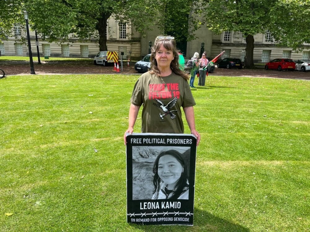 Activists could face long jail sentences because their action against an Israeli arms company has been classified as 'terrorism'
