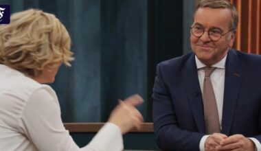 Und plötzlich weist Pistorius die Moderatorin zurecht