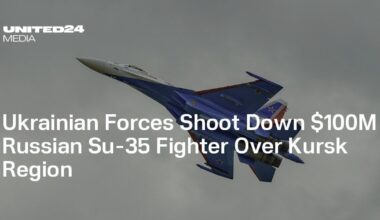 Ukrainian Forces Shoot Down $100M Russian Su-35 Fighter Over Kursk Region