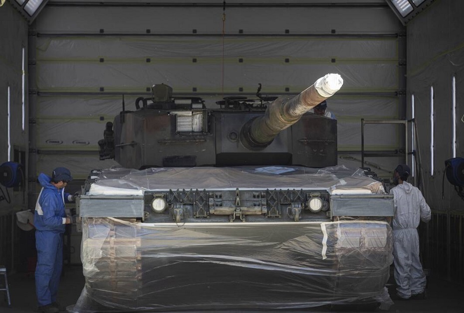 dėl „Leopard“ tankų surinkimo deramės