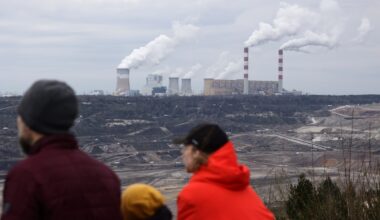 The Belchatow Power Station and lignite Belchatow Coal Mine near Belchatow, Poland