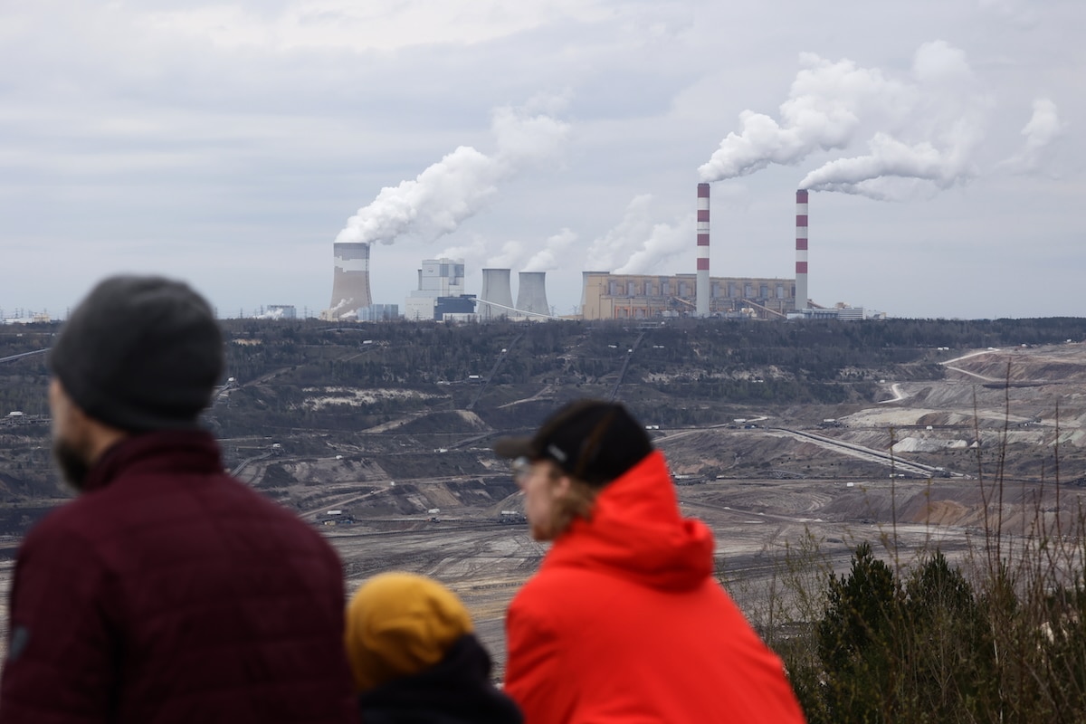 The Belchatow Power Station and lignite Belchatow Coal Mine near Belchatow, Poland