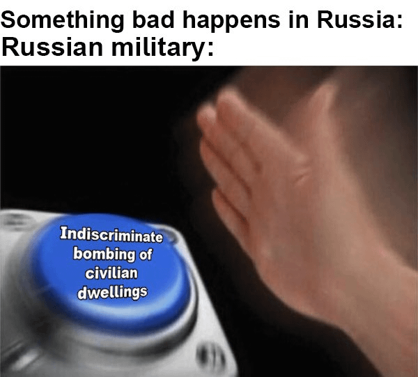 Russians would bomb Ukraine just cause something they don’t like happened