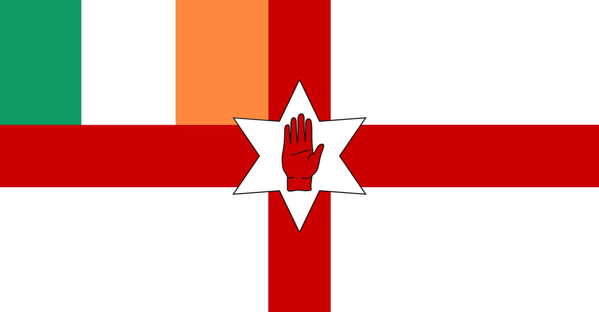 Northern Ireland Flag Redesign (A flag for everyone to hate)