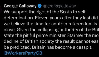 Famous fedora wearing cat impersonator comes out for Scottish self-determination