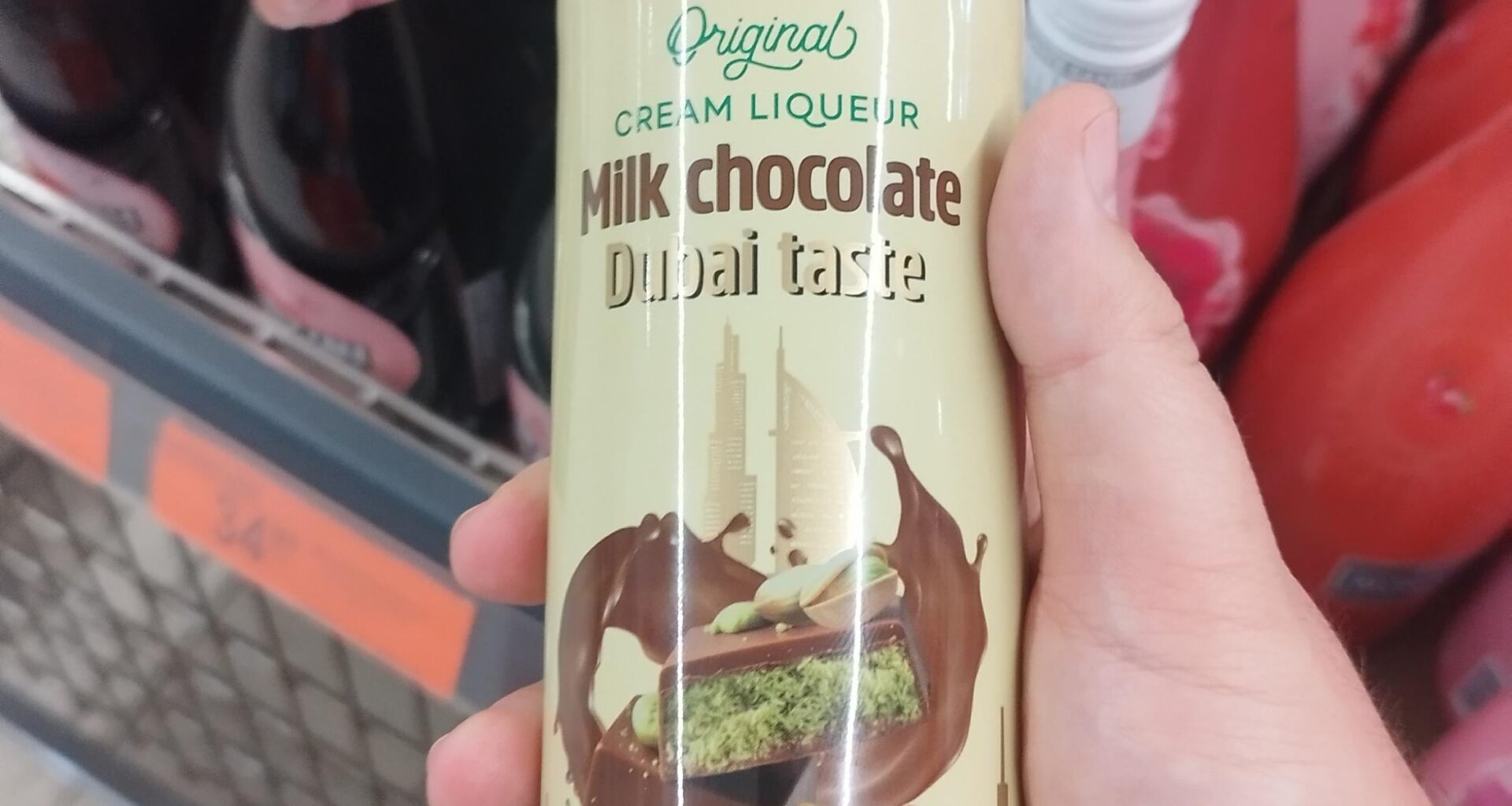 Dubai cream liqueur - has science gone too far? (Found at Biedronka)