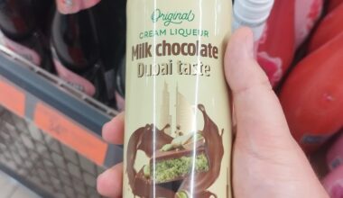 Dubai cream liqueur - has science gone too far? (Found at Biedronka)