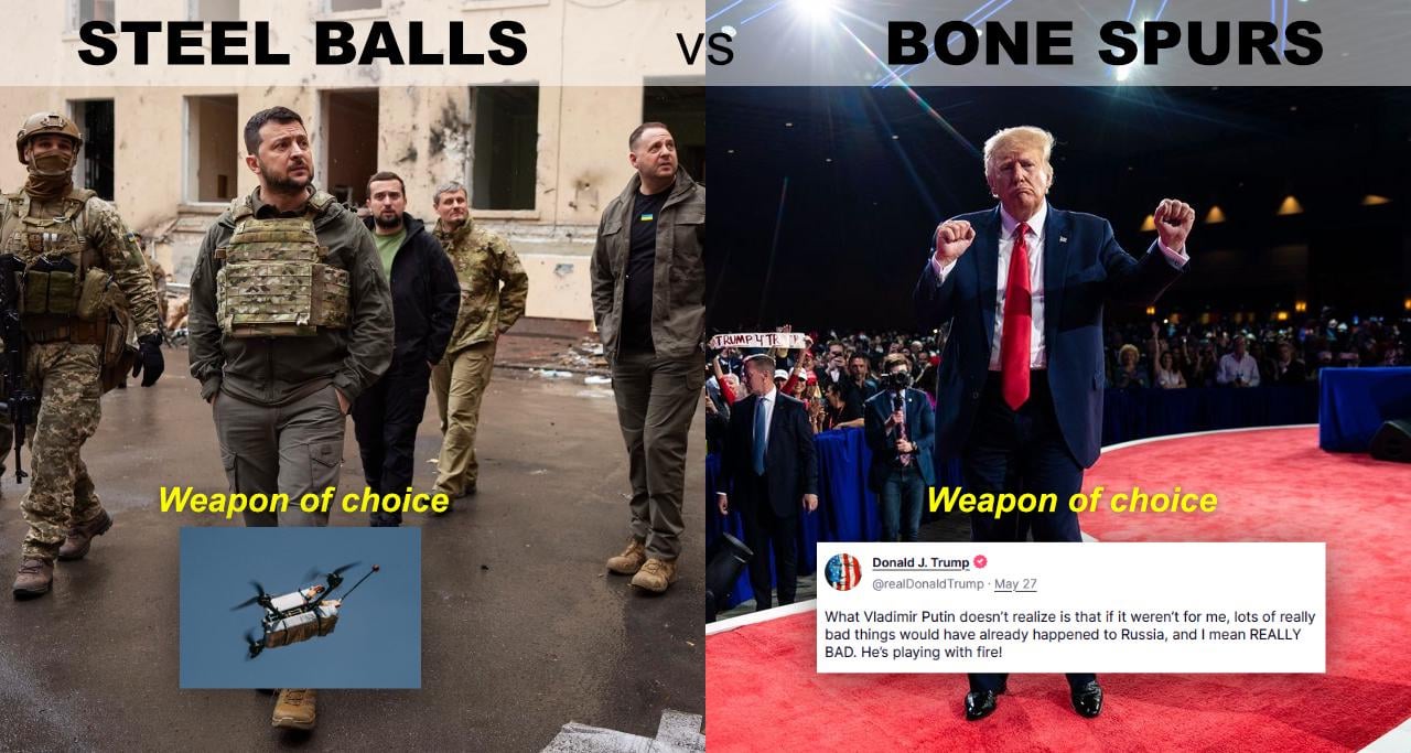 One attacks his opponent directly - the other attacks his opponent online at 240am