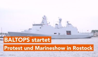 NATO-Großmanöver BALTOPS 2025 vor Rostock gestartet – Proteste begleiten Auftakt