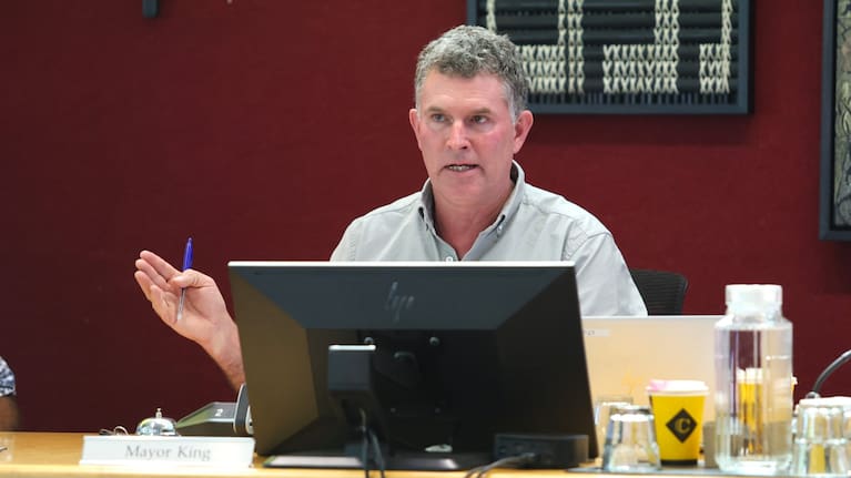 Mayor Tim King suggested that people obeyed advisory signs more closely than speed signs. Photo: Max Frethey.