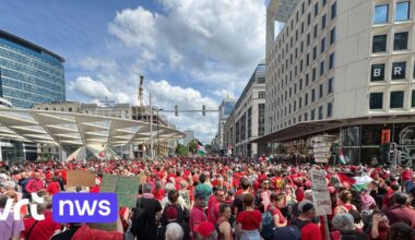 > 75,000 protesters take part in protest march in Brussels against Israeli violence in Gaza | VRT NWS: news