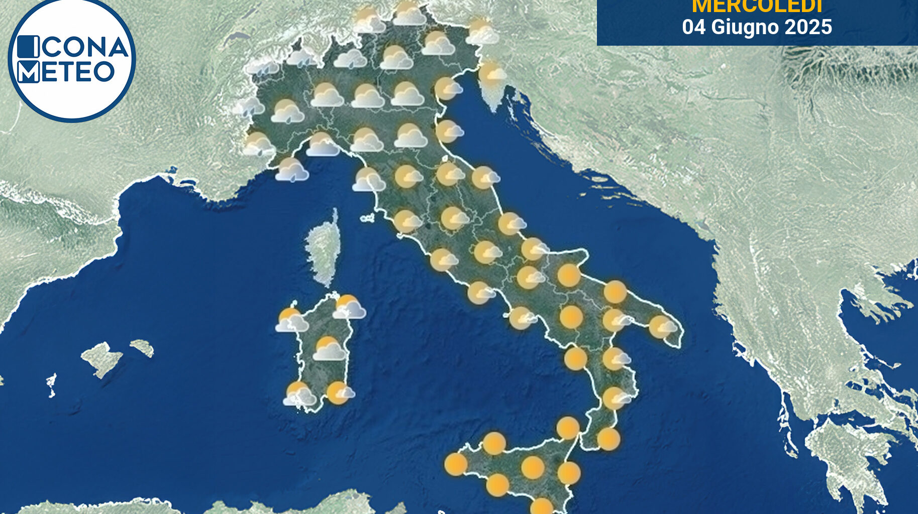 Meteo Italia oggi: piogge al Nord, sole al Centro e Sud