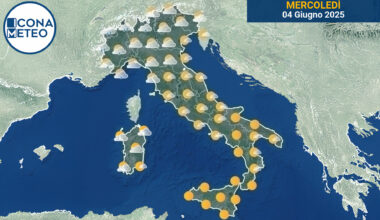 Meteo Italia oggi: piogge al Nord, sole al Centro e Sud