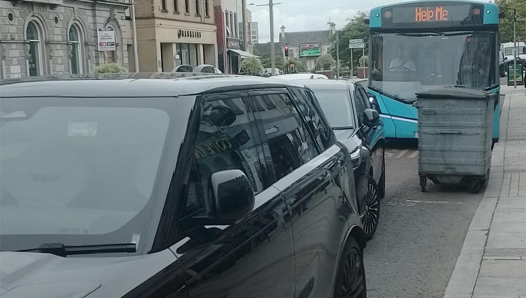 This bus in Portadown yesterday morning