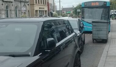 This bus in Portadown yesterday morning