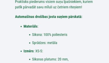 Suņa pārvadāšana VOLVO