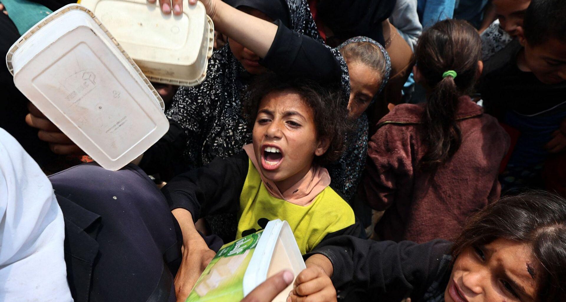 La faim à Gaza, la réalité derrière les chiffres : "On voit des enfants partir avec des casseroles, elles restent vides", décrit Amy Lowe (MSF).