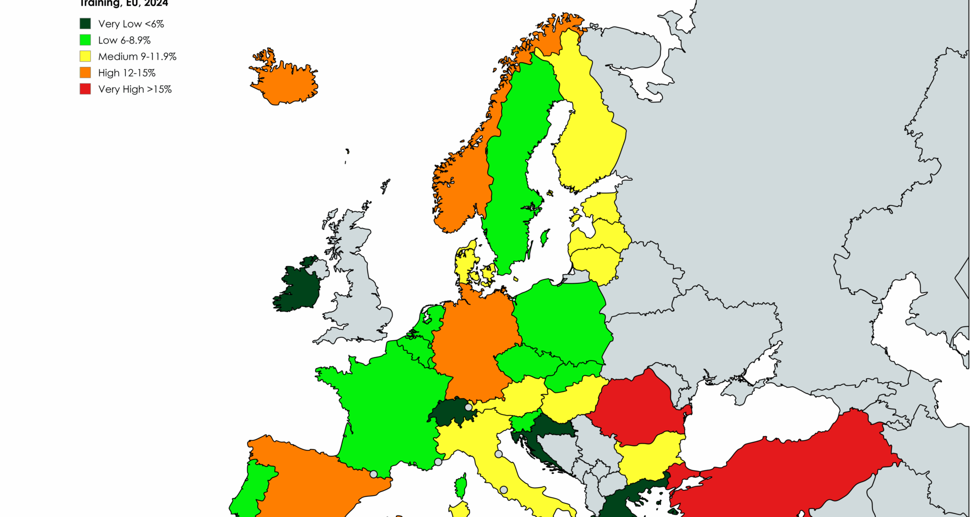 Why is the early education leaver rate in Norway so high?