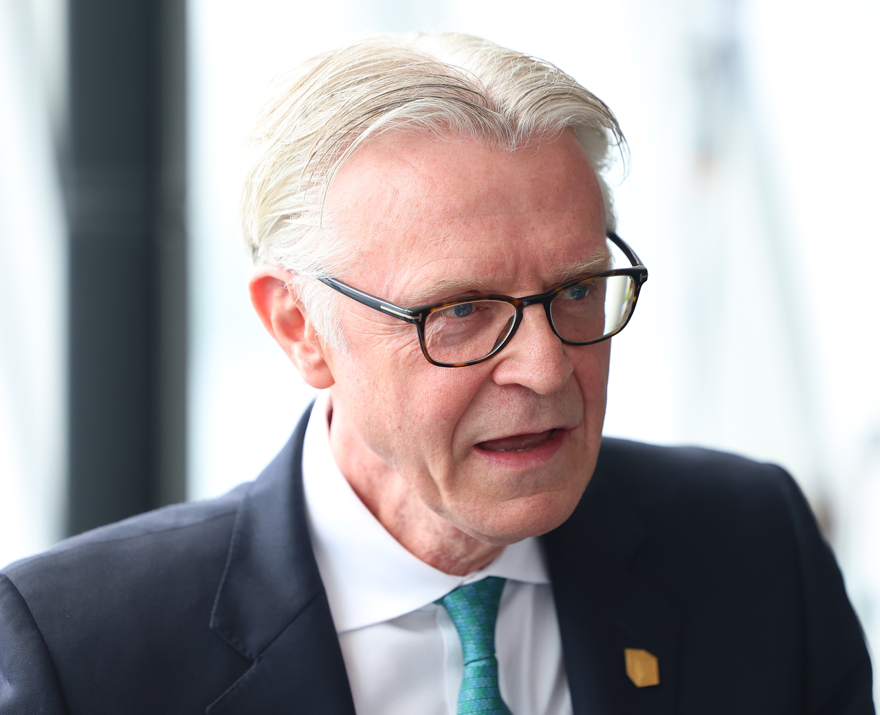 Michael Dyke, chief executive officer of New Murabba Development Company speaks during a media event to promote Saudi Ariabia's urban development project in Seoul on Monday. (Yonhap)
