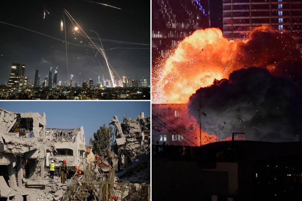 IDF headquarters hit by Iranian missile attack as Islamic Republic launches barrage of missiles at Tel Aviv