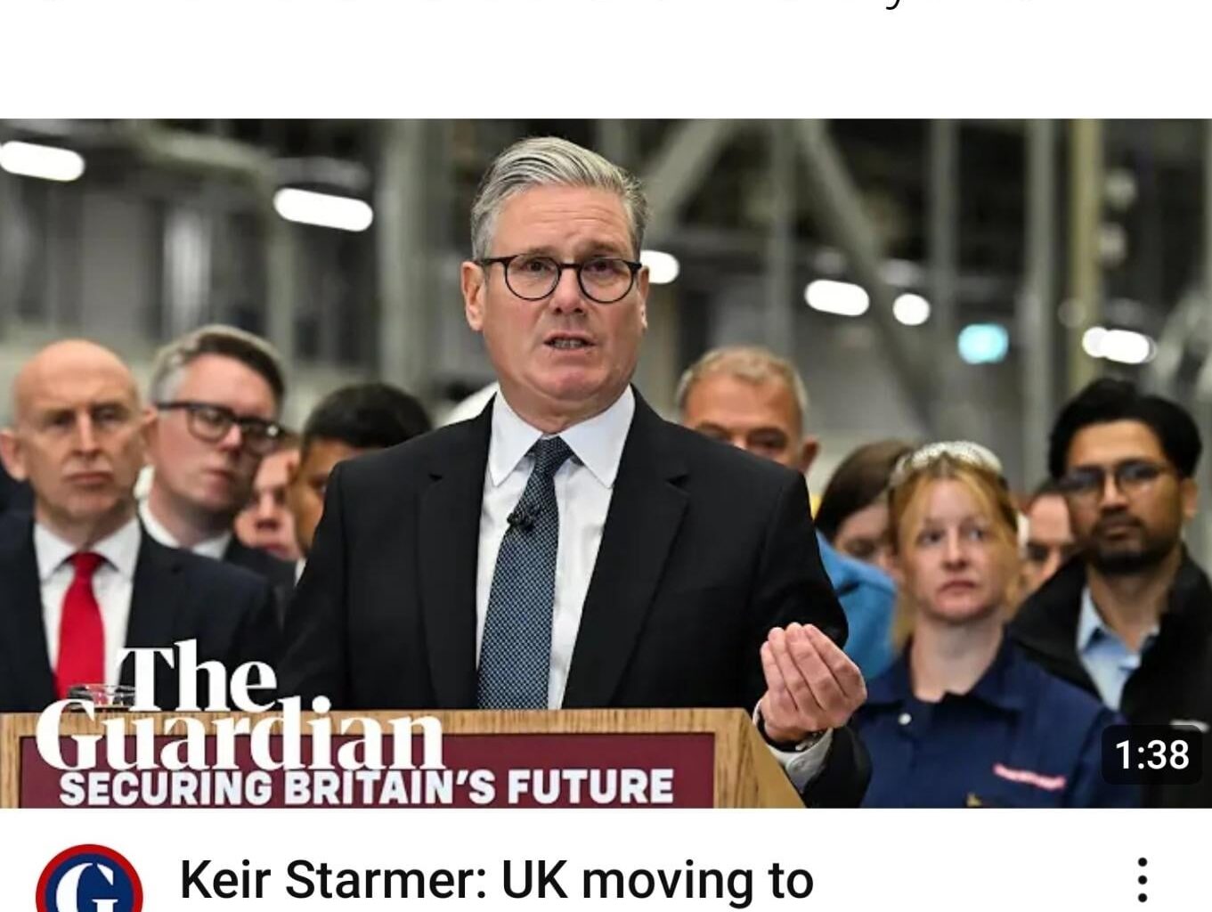 At least the government's not supporting Putin