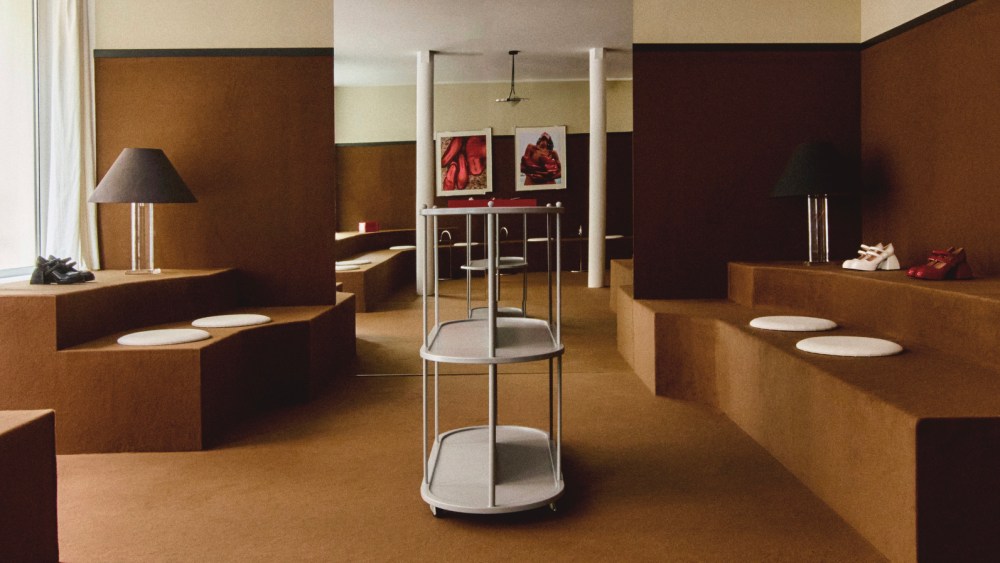 The interior of the Nodaleto pop-up store.