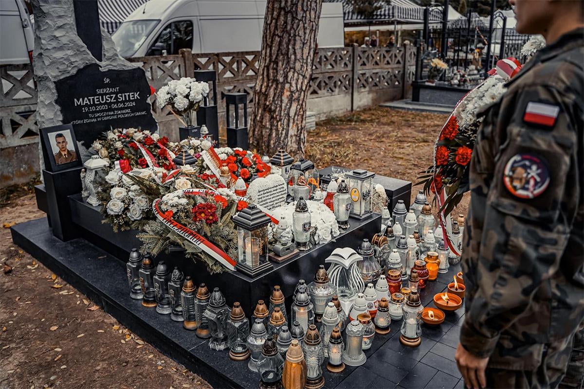 Year ago (06.06.2024) died Mateusz Sitek on duty while defending Polish Border