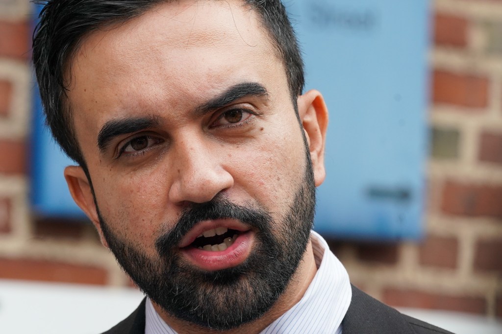 Democratic mayoral candidate Zohran Mamdani campaigning in East Harlem on June 18, 2025.
