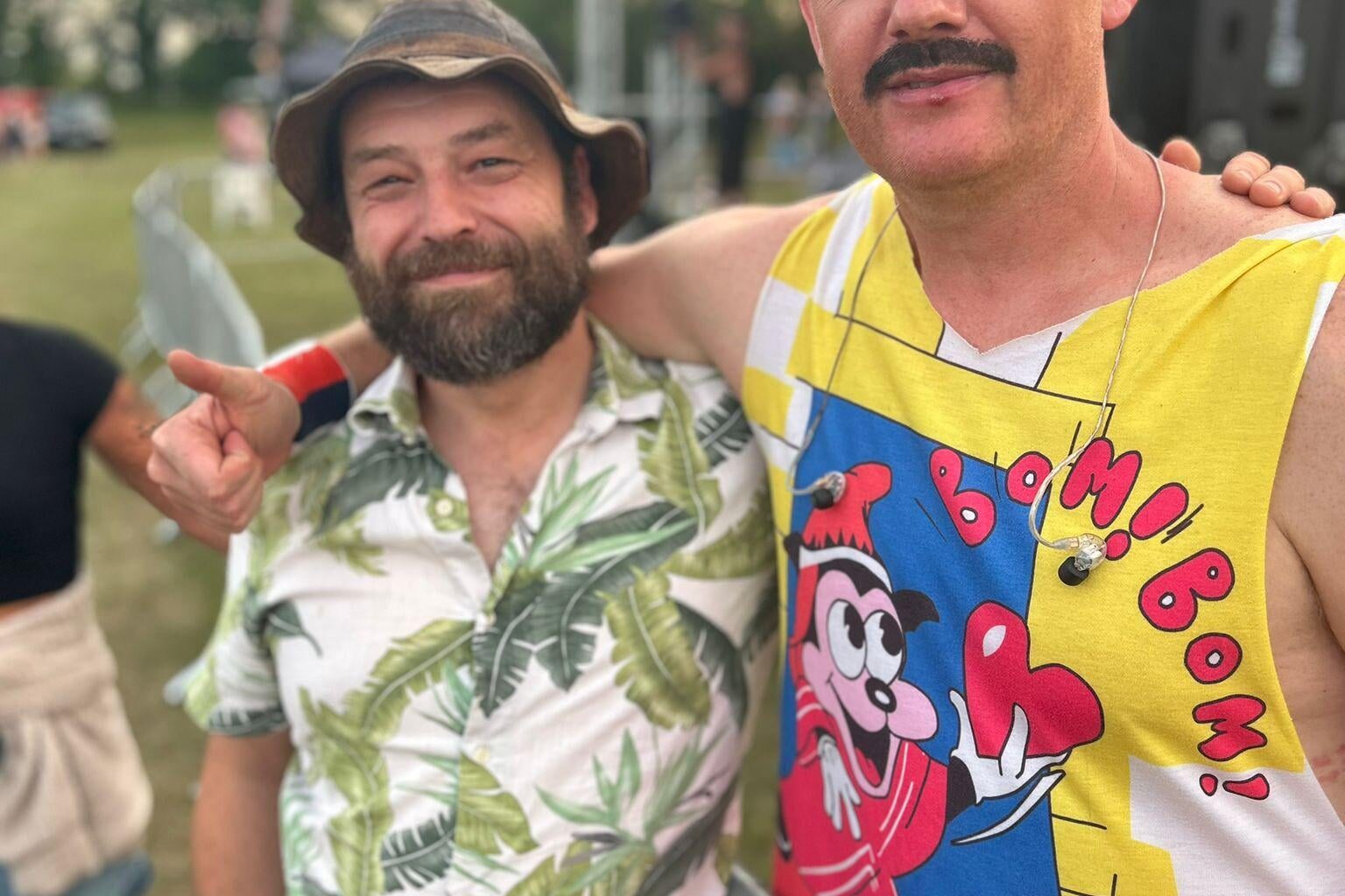 An old school friend made his fortune in the pharmaceutical industry and retired at 41 to become a full-time Freddie Mercury impersonator. Today he headlined a free music festival in the tiny village we grew up in. I’m so proud of him.